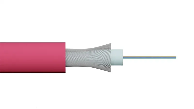Cavo Fibra Ottica 4 Fibre Loose Om4 Antiroditore Lszh Classe B2Ca (Al Metro) - immagine 1