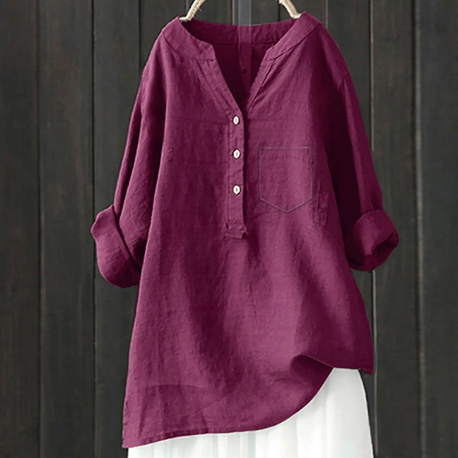 Only Felpa Donna My Orders Camicetta Donna Sfiancata Camicie Flanella Donna Maglia+Maniche+Pipistrello Camicie Western Donna Camicia Bianca Donna Curvy Cotone Blusa Boho My Orders - immagine 2