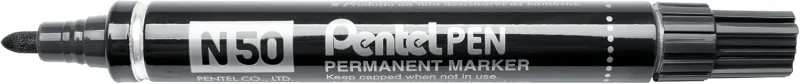 Pennarello permanente Pentel Pen N50 - Punta da 43 mm - Resistente all'acqua e alla luce - Nero - immagine 1