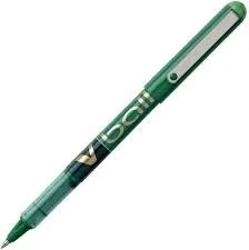 Pilot V Ball 07 Penna roller a inchiostro liquido - Punta a sfera rotonda da 07 mm - Linea da 05 mm - Colore verde - immagine 1