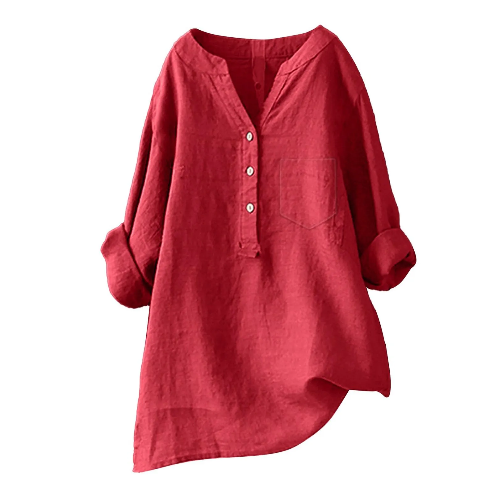 Cocila Maglietta Senape Prime Deals Maglietta Donna Manica 3/4 Tunica Estiva da Donna Camicia Mezze Maniche Donna Camicia Grunge Donna Camicia da Lavoro Donna Cameriera Camicia Classica Prime Deals - immagine 3