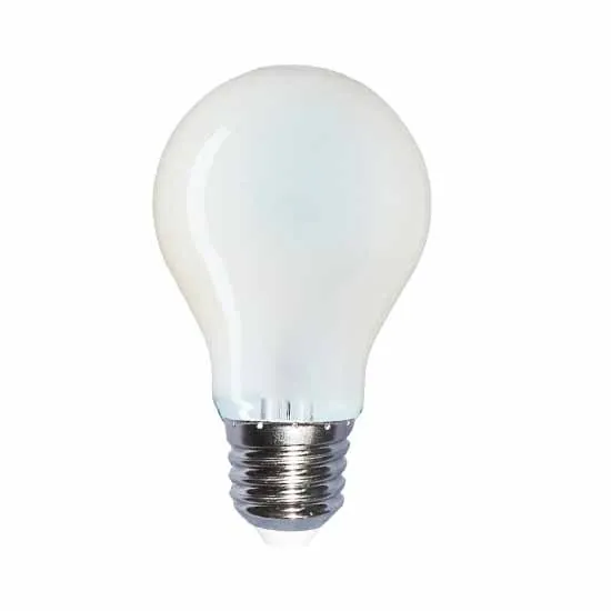 V-TAC VT-1938 Lampadina LED E27 8W Bulb A60 Frost Filamento - 2700K Bianco caldo - SKU 4483 - immagine 1