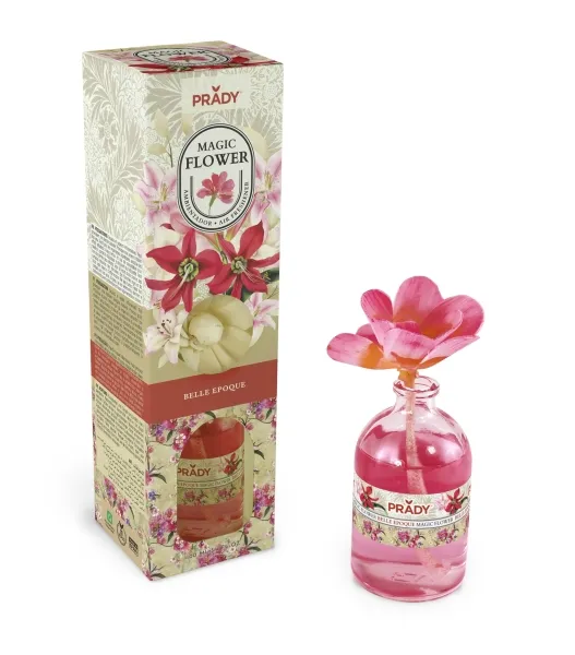 Deodorante per ambienti Prady Magic Flower Belle Epoque - Flacone in vetro da 100 ml - immagine 1