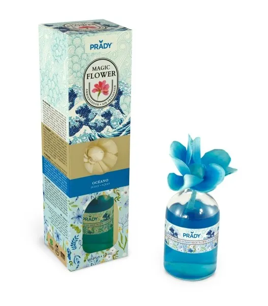 Deodorante per ambienti Prady Magic Flower Ocean - Flacone in vetro da 100 ml - immagine 1
