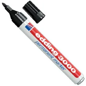 Edding 3000 marcatore permanente Nero 10 pz - immagine 1