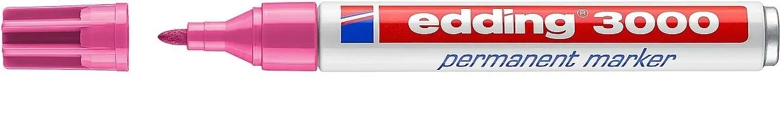 Edding 3000 marcatore permanente Tipo di punta Rosa - immagine 1