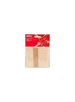 Apli Confezione da 40 Bastoncini da Polo Jumbo in Legno Naturale 150 x 18 mm - Color Legno - immagine 1