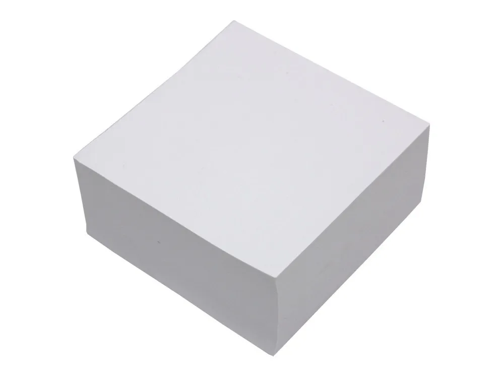Blocco Ingraf Incollato da 500 fogli 100x100mm - Non Adesivo - Colore Bianco - immagine 1