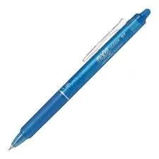 Pilot Frixion Clicker Penna Gel Cancellabile Retrattile - Punta a Sfera 0.7mm - Linea 0.4mm - Impugnatura Ergonomica - Colore Azzurro - immagine 1