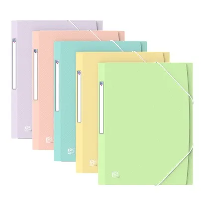Oxford 400187619 cartella Polipropilene (PP) Blu Verde Rosa Viola Giallo A4 - immagine 1