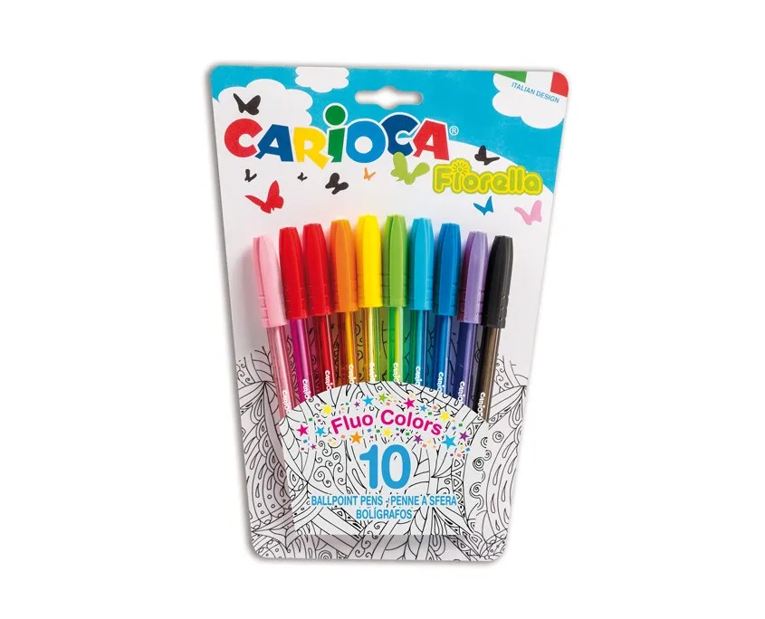 Carioca Fiorella Multi Penna a sfera 10 pz - immagine 1