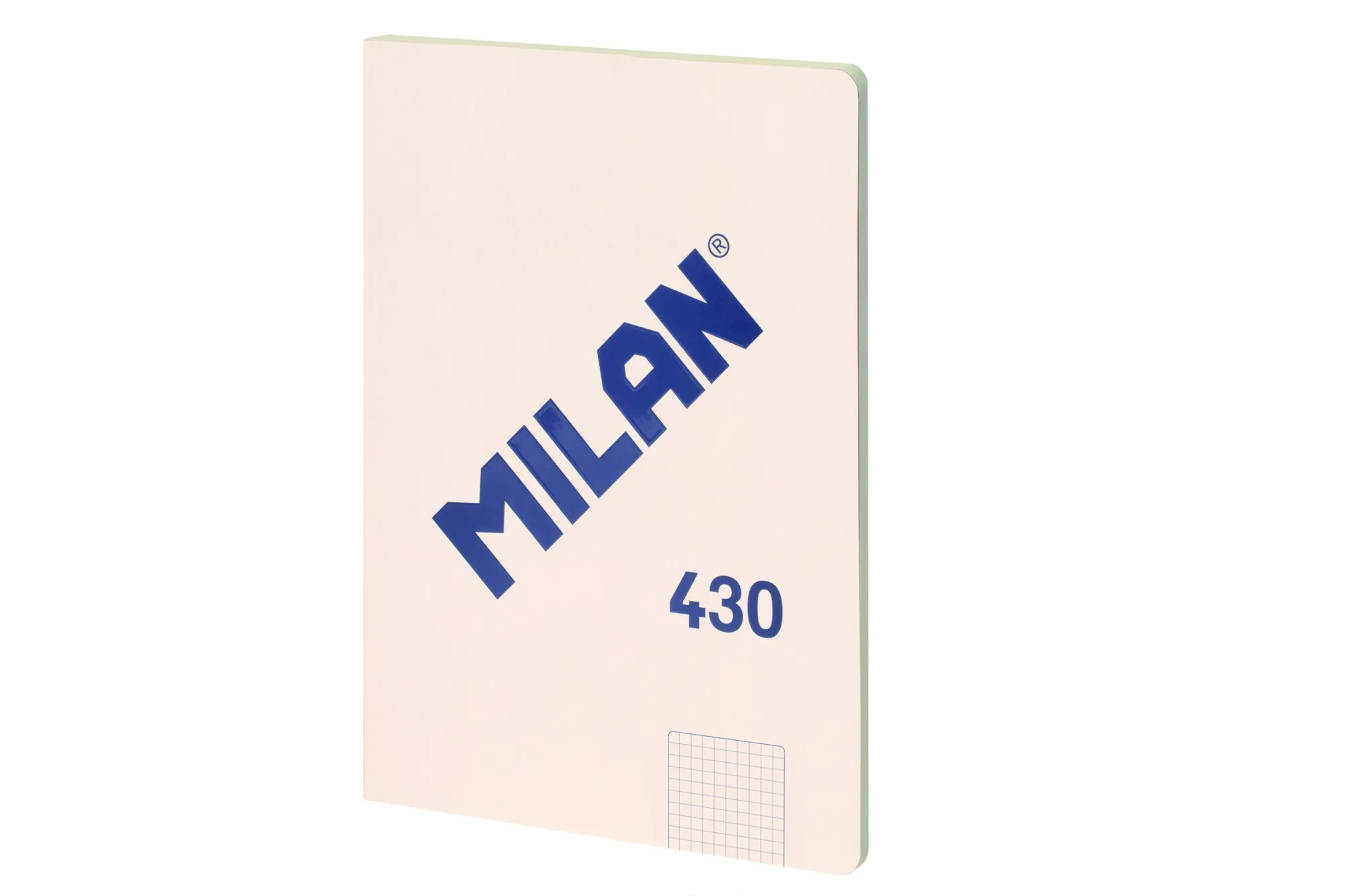Quaderno Milan formato A4 con quadretto 5x5mm - 48 fogli da 95 gr/mq - microperforato - copertina morbida - colore beige - immagine 1