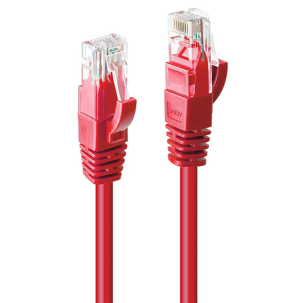 Lindy Cavo Cat. 6 U Utp 1M Rosso - immagine 1