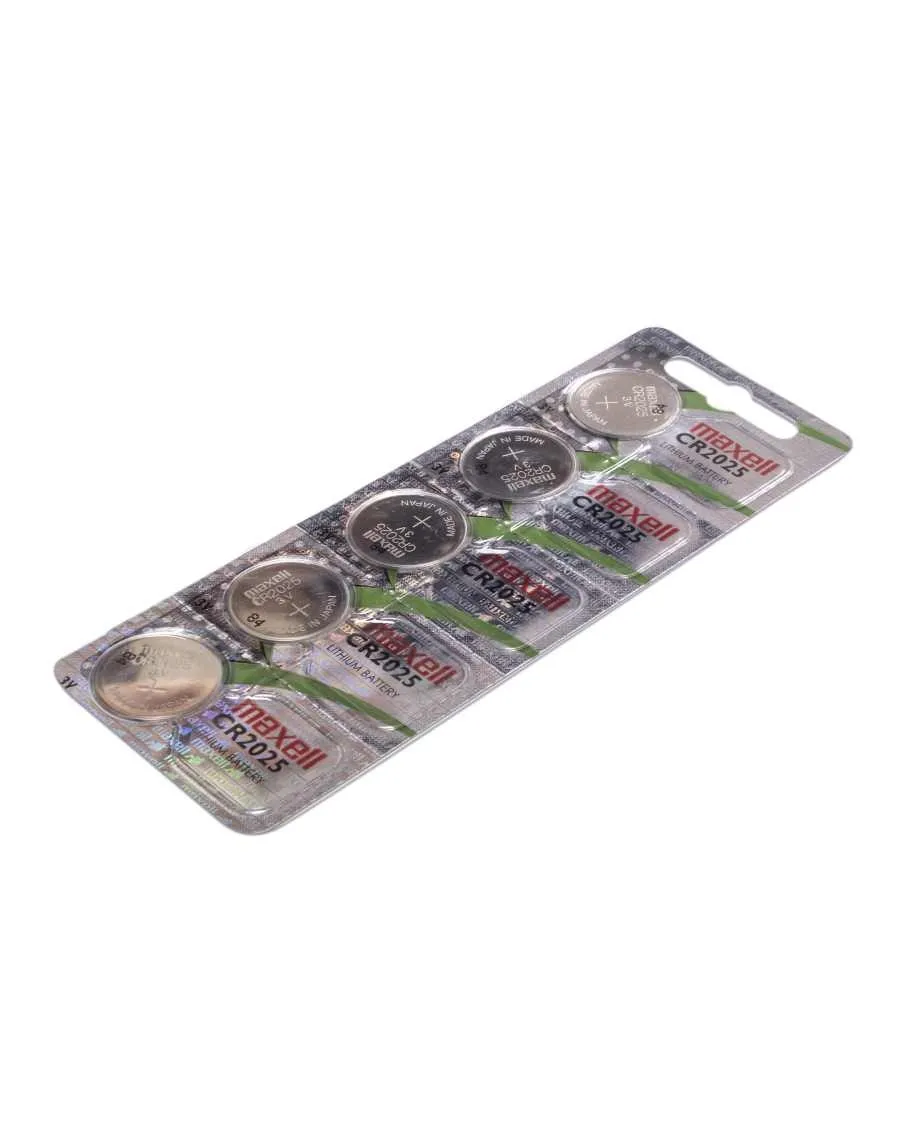 Maxell Confezione da 5 batterie a bottone al litio CR2025 3V - immagine 1