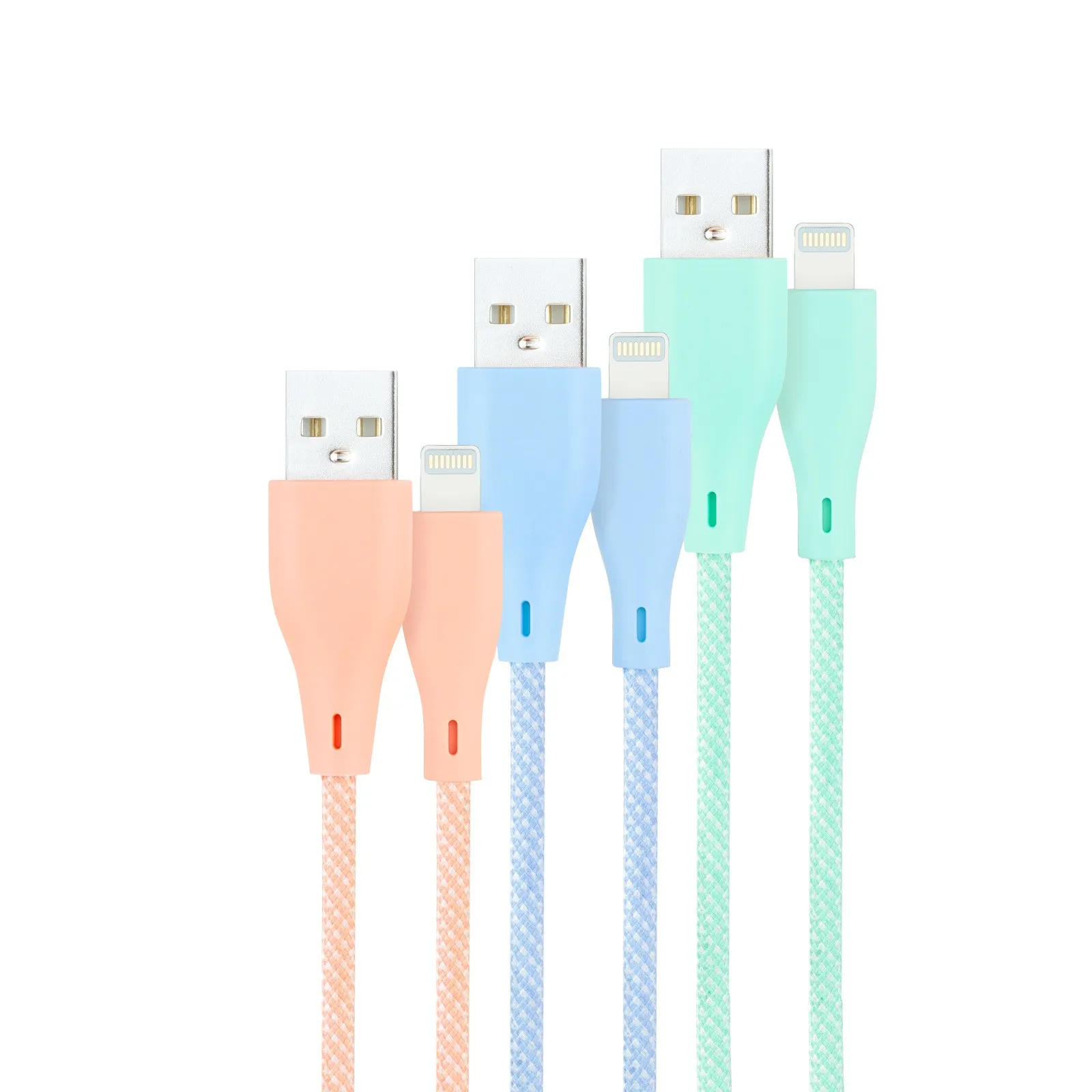 Nanocable 10.10.0401-CO1 cavo Lightning 1 m Blu Verde Rosa - immagine 1