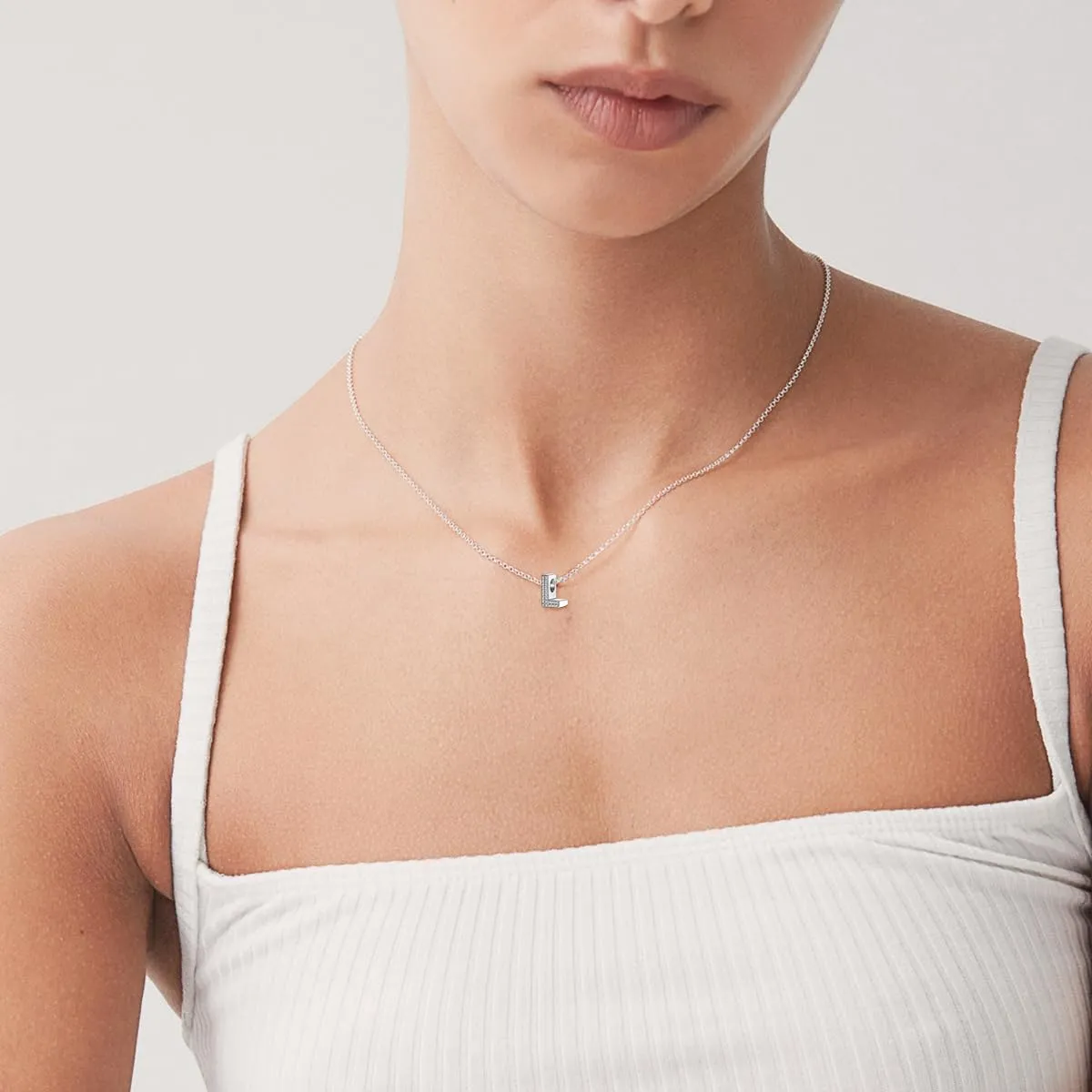 XWN Lettera Bead Charm Ciondolo Alfabeto Argento Sterling 925 con Cubic Zirconia Pendenti per Pandora Braccialetti, Compatibile con Braccialetti e Collane europei - immagine 8