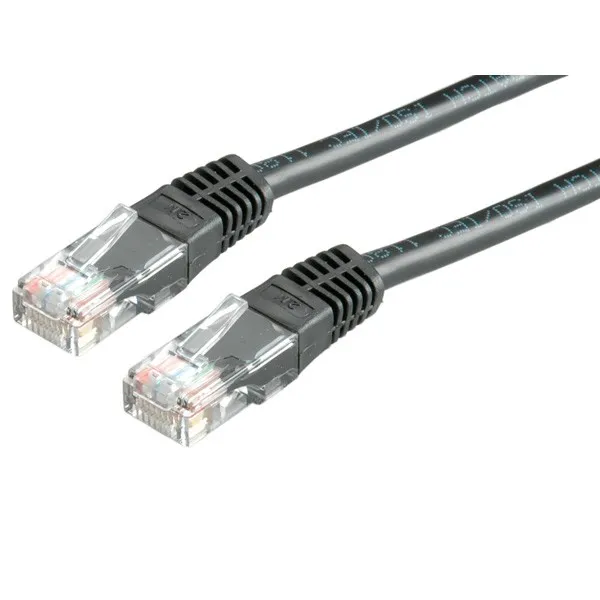 Roline Utp Patchcord Cat.5E/Class D Black 2M - immagine 1