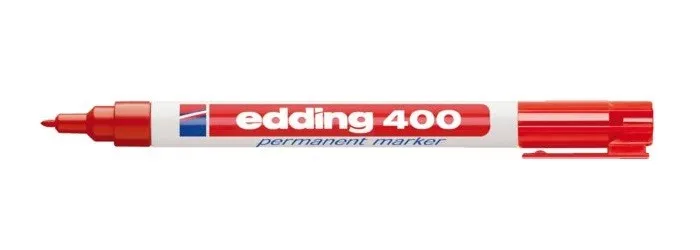 Edding 400 marcatore permanente Rosso 10 pz - immagine 1