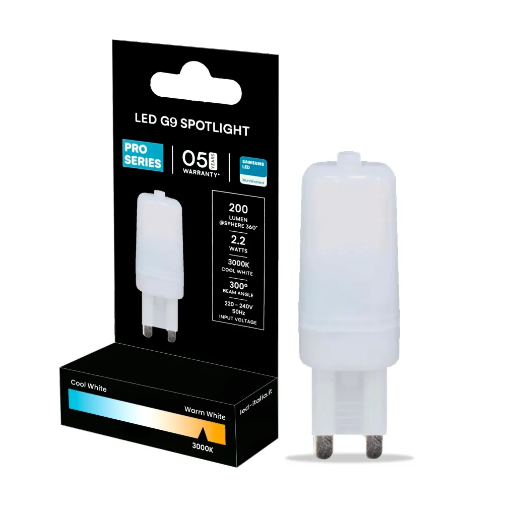 PRO Faretto LED Chip Samsung G9 22W 6500K - immagine 1
