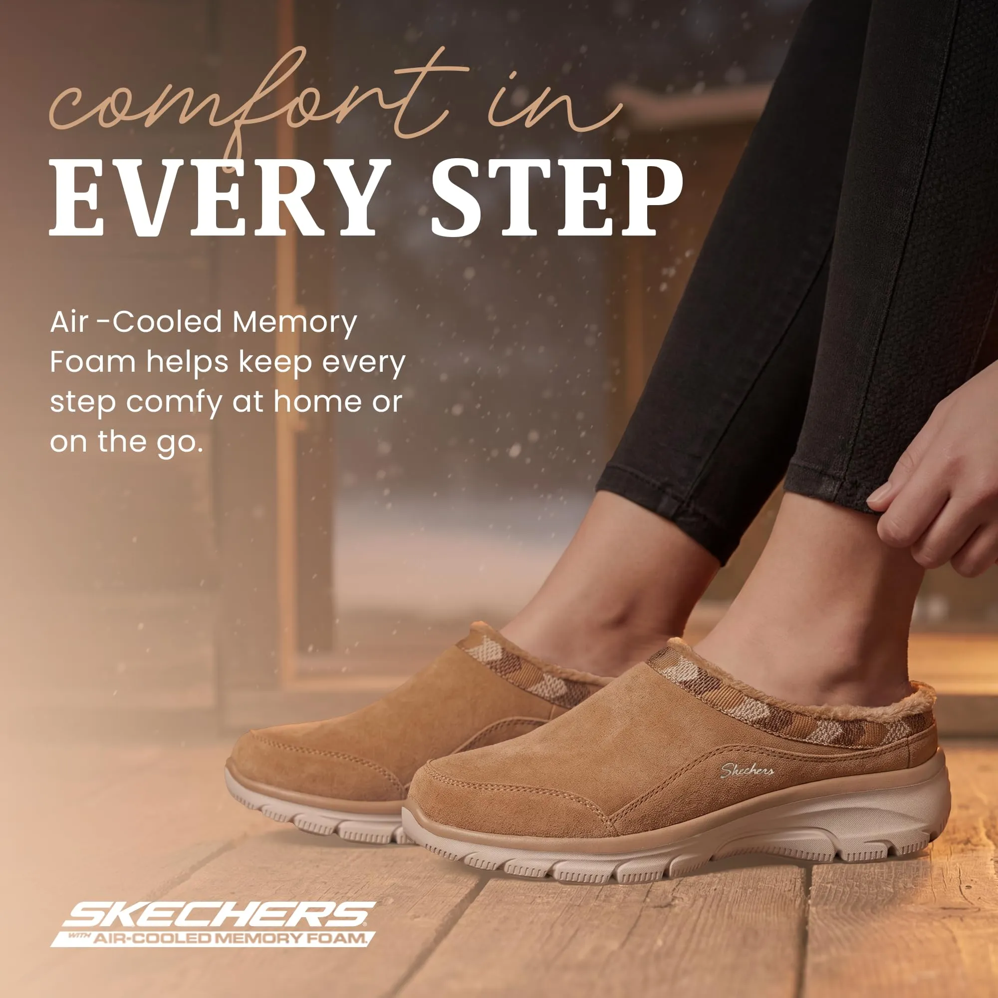 Skechers Mule Grace da donna Easy Going-Seasonal, marrone chiaro, 39 EU - immagine 5