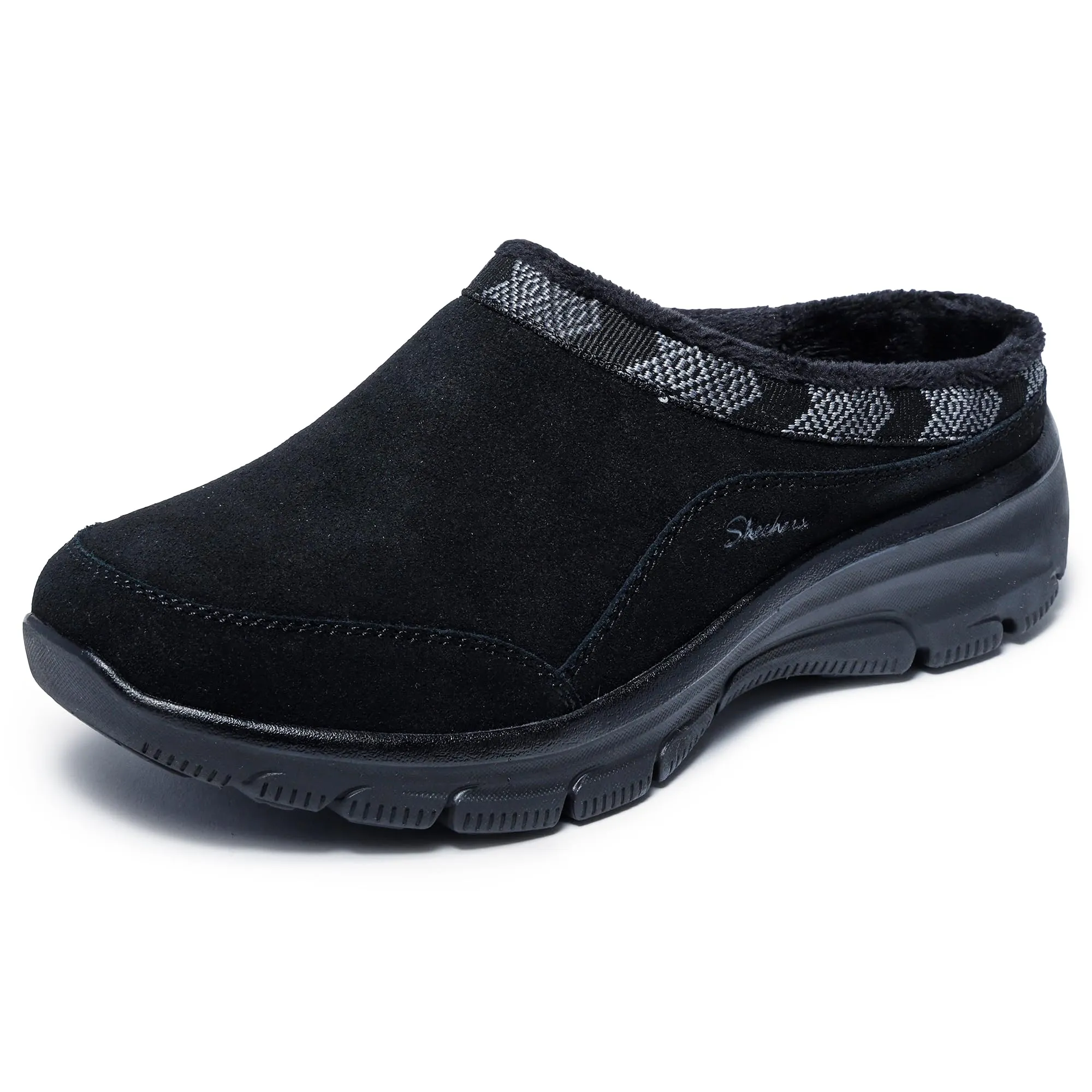 Skechers Donna Easy Going Seasonal Grace Trainers, Black Suede, 36.5 EU - immagine 7
