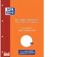 Oxford 121050994 ricambi per quaderni 210 x 297 mm (A4) 100 fogli - immagine 1
