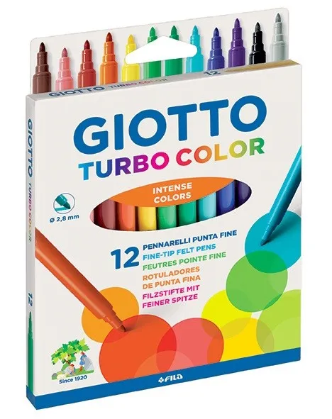Giotto Turbo Color 12 Pennarelli - immagine 1