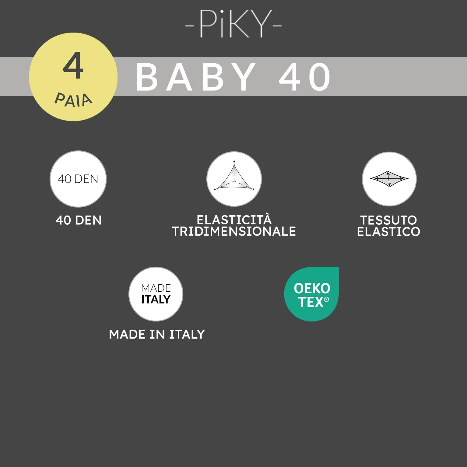 PIKY PACK 4 Paia Collant Neonato in Microfibra 40 Denari, Calzamaglia per Bambini Piccoli Opaca, Taglie dai 3 ai 24 Mesi (IT, Età, 18 mesi, 2 Paia Bianchi+ 2 Paia Rosa) - immagine 4