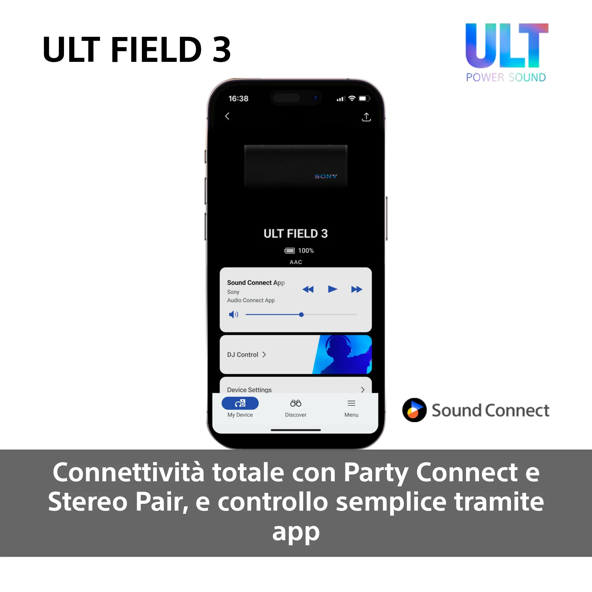 Sony ULT FIELD 3 - Speaker Bluetooth portatile con ULT POWER SOUND, batteria 24 ore, IP67, impermeabile, antipolvere, antiurto, tracolla staccabile, compatto - Blanco Marfil, Foresta Grigia - immagine 10