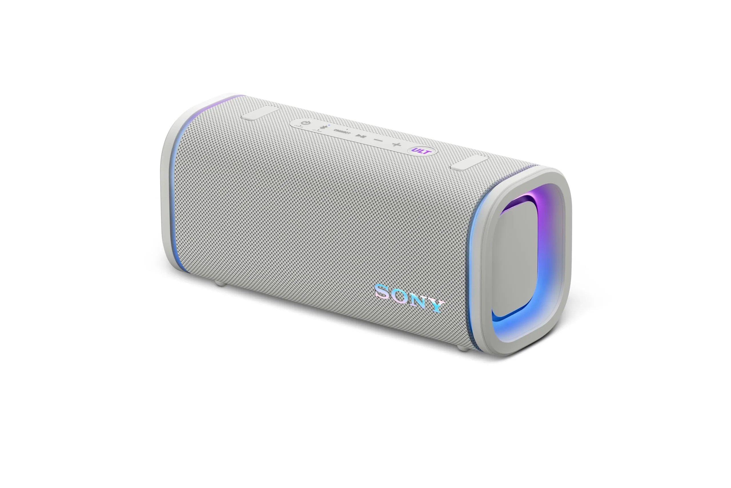 Sony ULT FIELD 5 - Potente speaker portatile Bluetooth, batteria da 25 ore, 2 modalità ULT POWER SOUND, IP67, impermeabile, antipolvere, 360 luci, tracolla staccabile, compatto - Blanco Marfil - immagine 14