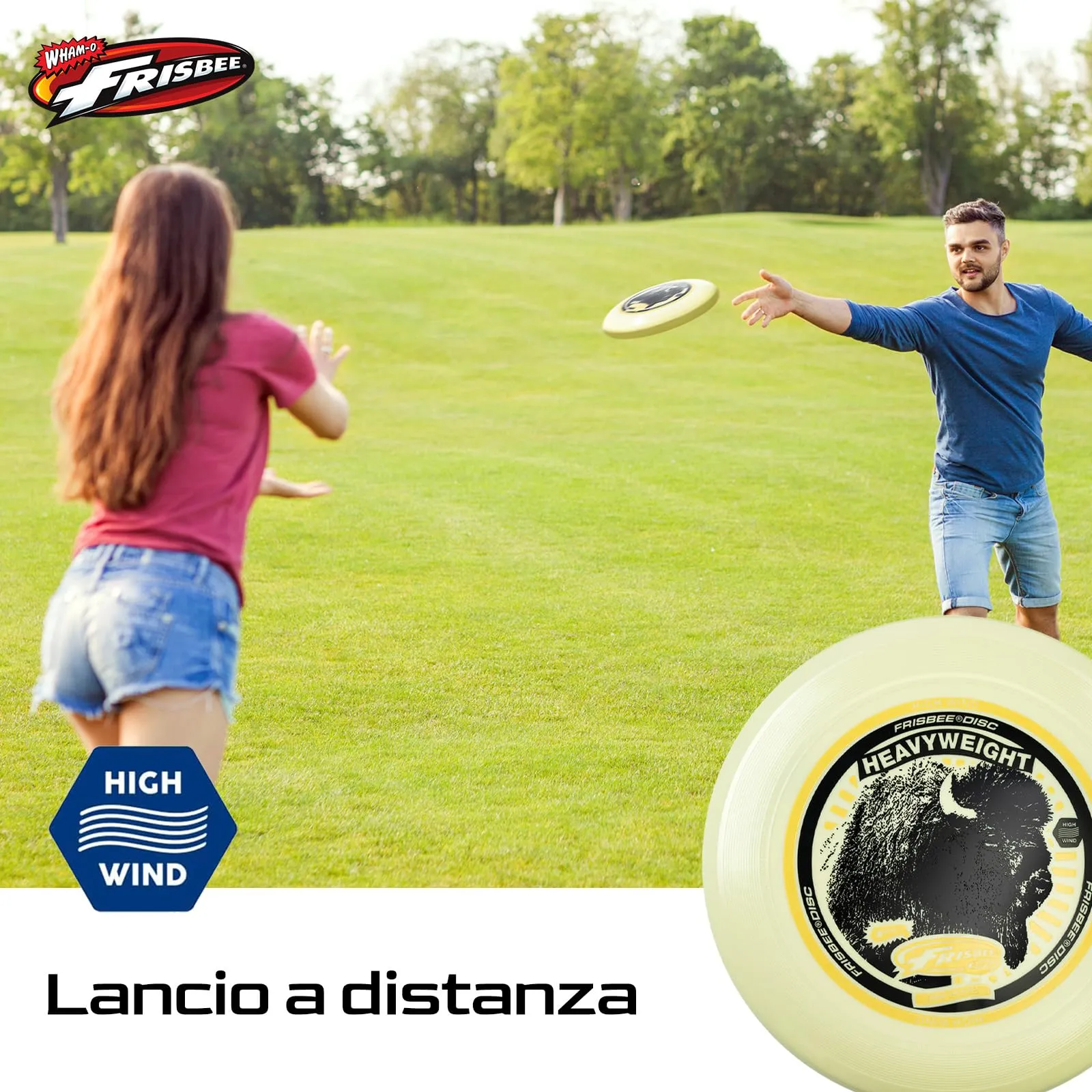 Wham-O Frisbee Pesante da 200 g, Disco a Lunga Distanza e Resistente da 27.94 cm per attività all'aperto, Volo Stabile per Il Divertimento della Famiglia - 1 Confezione - immagine 4