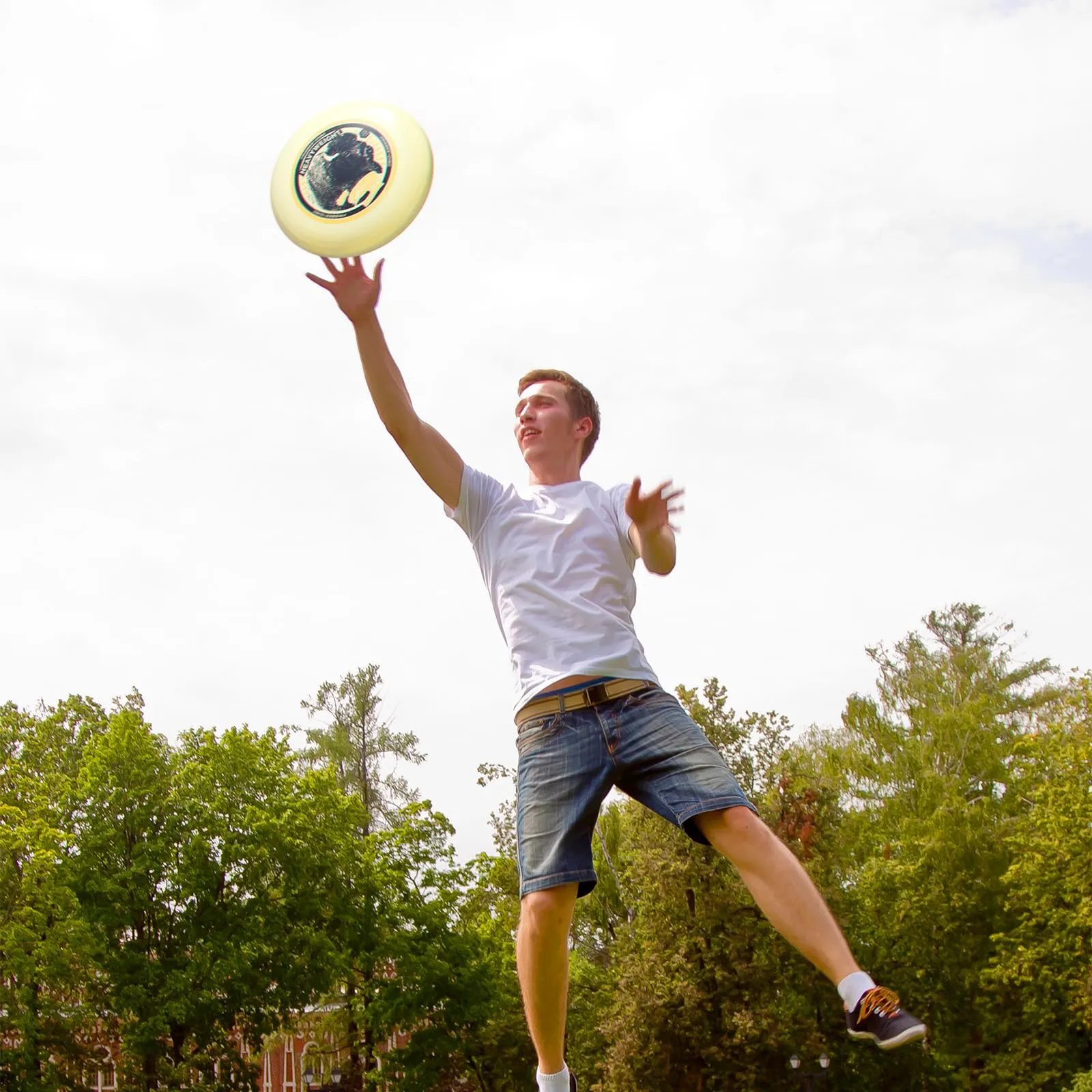 Wham-O Frisbee Pesante da 200 g, Disco a Lunga Distanza e Resistente da 27.94 cm per attività all'aperto, Volo Stabile per Il Divertimento della Famiglia - 1 Confezione - immagine 6