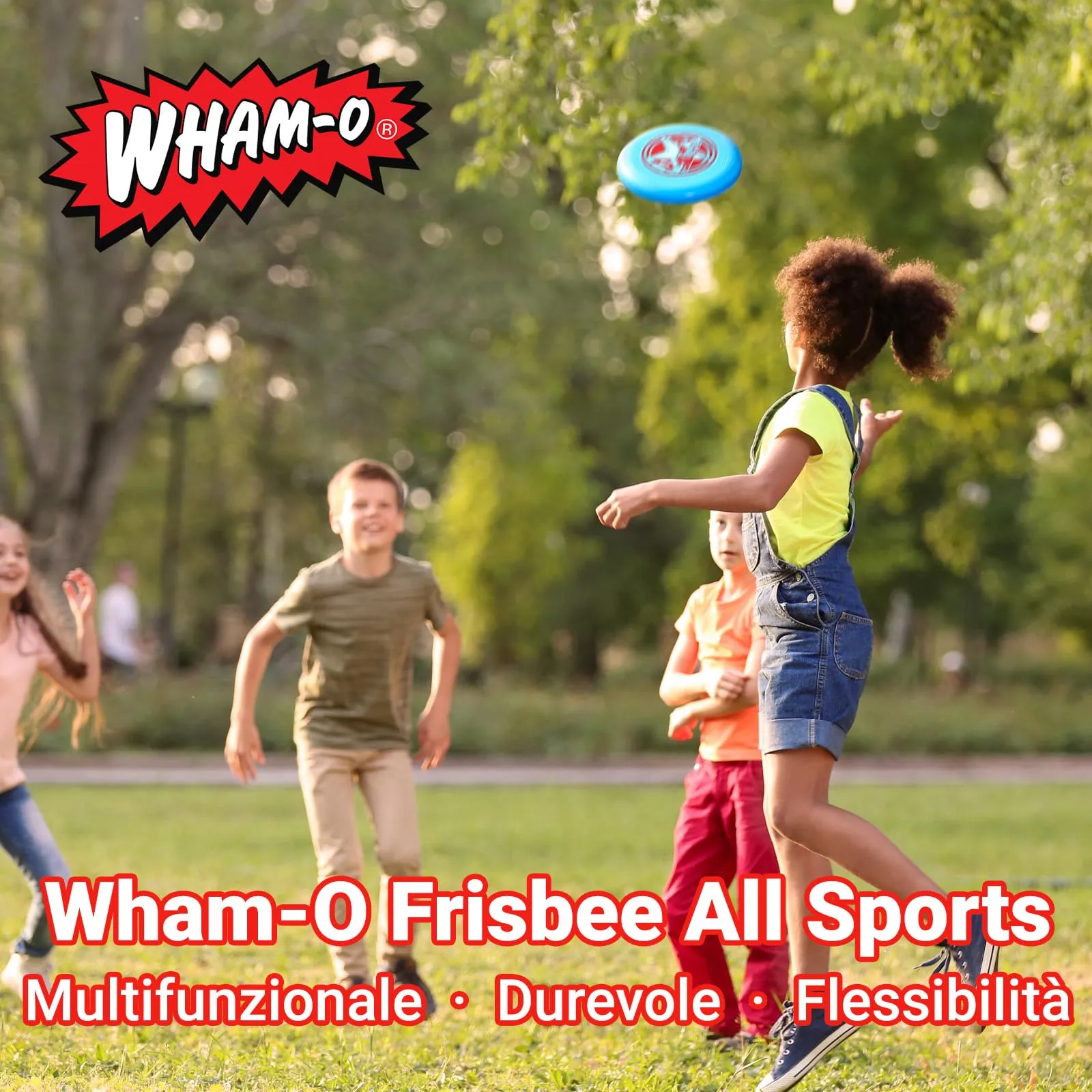 Wham-O Frisbee all Sport Disc 140g, 25.02cm, Impugnatura Resistente e Antiscivolo per Giochi all'aperto, Perfetto per Gli Sport di Squadra e Il Divertimento in Famiglia (81116-V2-2PACK) - immagine 2