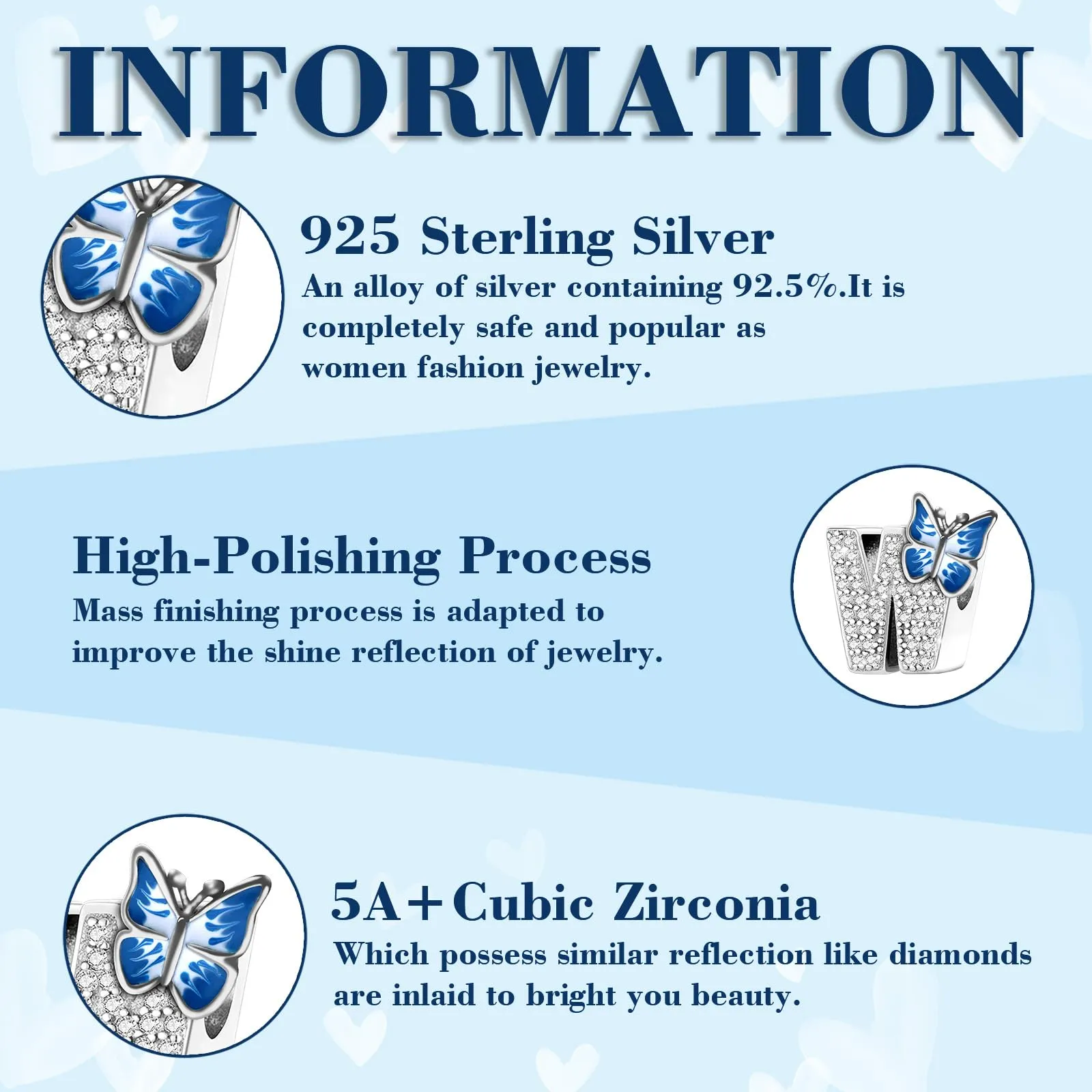 XWN Lettera Bead Charm Ciondolo Alfabeto Argento Sterling 925 con Cubic Zirconia Pendenti per Pandora Braccialetti, Compatibile con Braccialetti e Collane europei - immagine 6