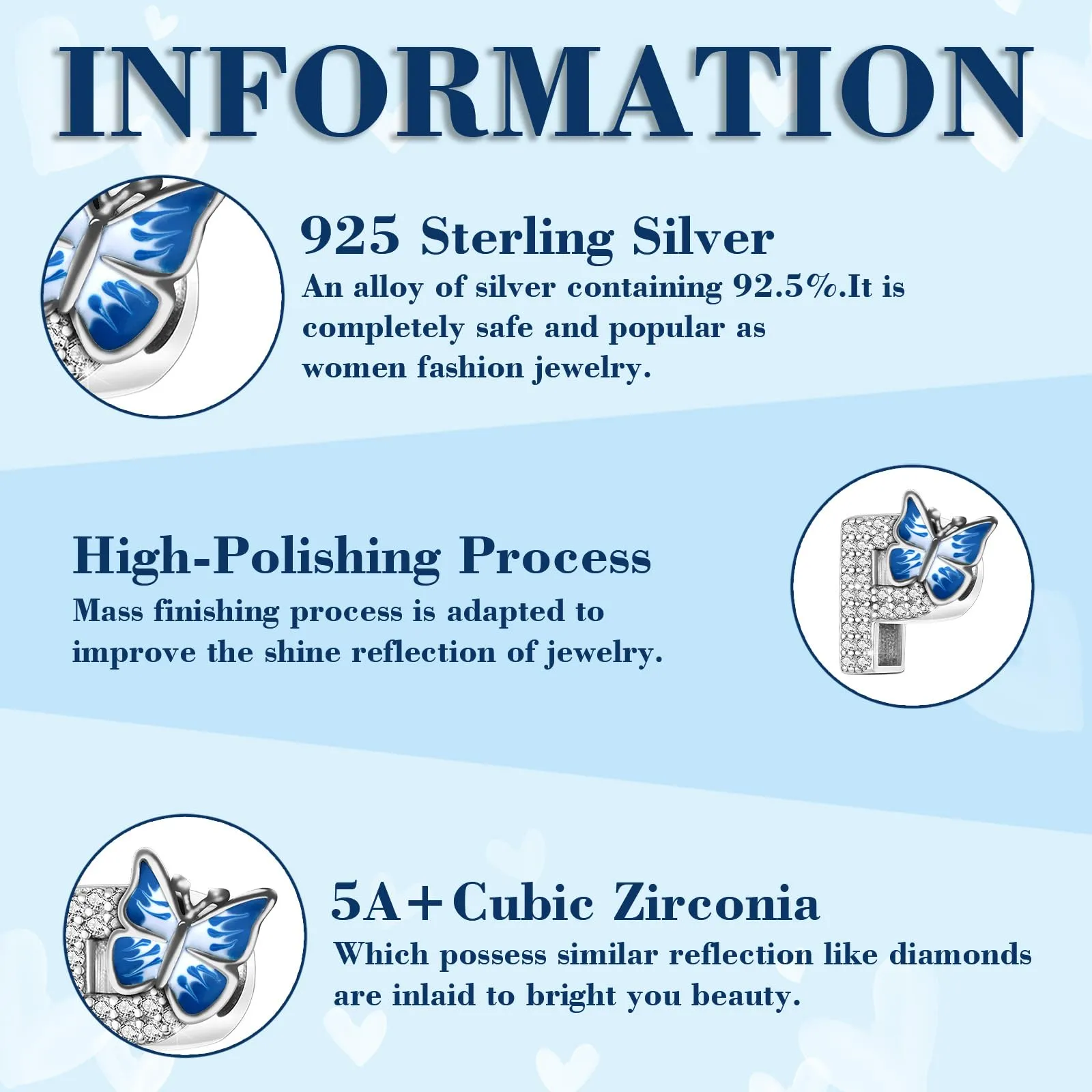 XWN Lettera Bead Charm Ciondolo Alfabeto Argento Sterling 925 con Cubic Zirconia Pendenti per Pandora Braccialetti, Compatibile con Braccialetti e Collane europei - immagine 6