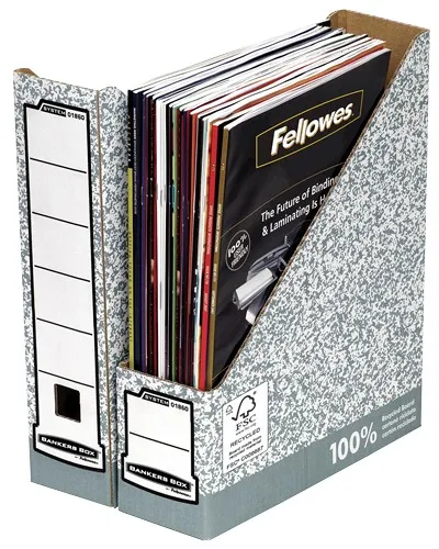 Fellowes 0186004 scatola per la conservazione di documenti Carta Grigio - immagine 1