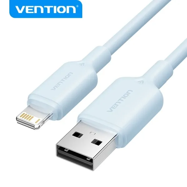 Cavo Lightning USB 2.0 Vention - Trasmissione 480 Mbps - Uscita 24 A - Colore blu - immagine 1