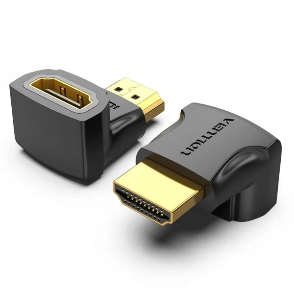 Confezione da 2 adattatori Vention da HDMI maschio a HDMI femmina 4K 90º - Colore nero - immagine 1