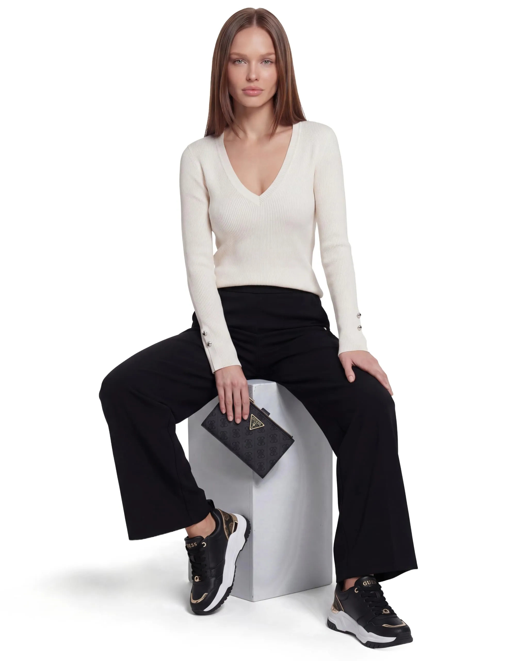 GUESS Laurel II - Portafoglio Organizer Donna con Doppia Zip - immagine 5
