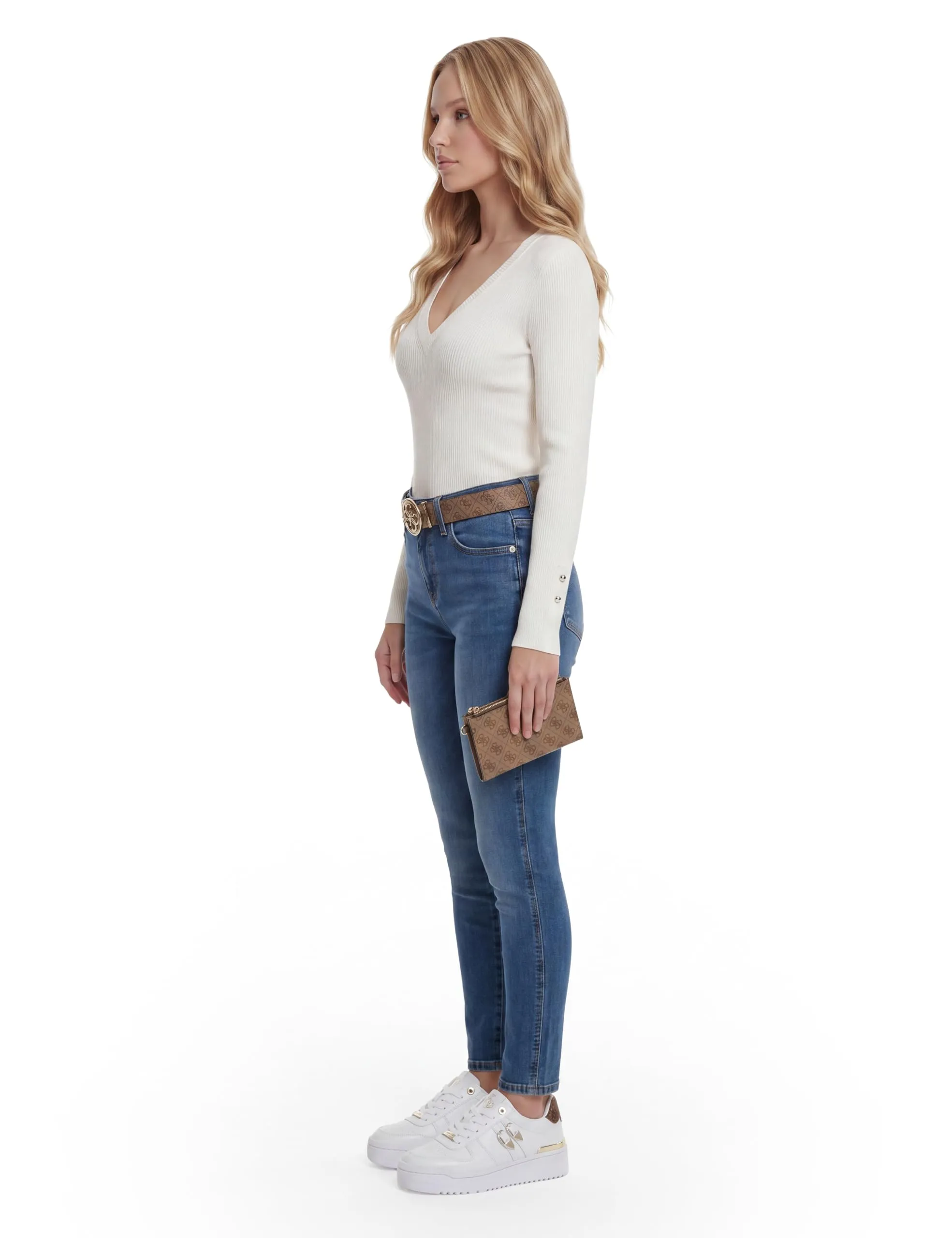 GUESS Laurel II - Portafoglio Organizer Donna con Doppia Zip - immagine 6