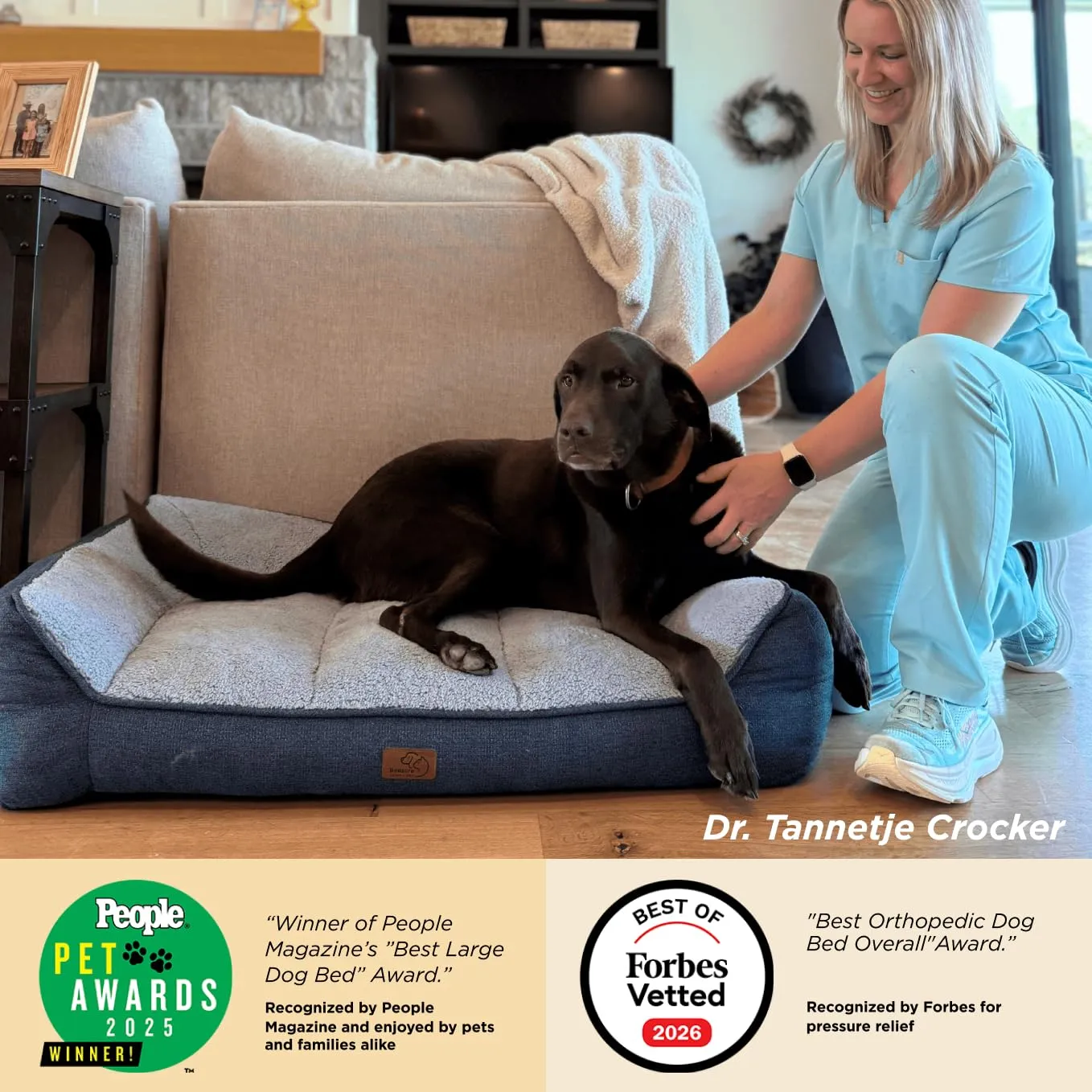Bedsure SupportMax™ Extra Spesso Cuccia Cani Grande 89x63cm - immagine 2
