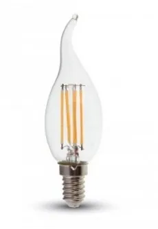 V-TAC VT-1997 Lampadina LED E14 4W 2700K Bianco caldo - SKU 4302 - immagine 1