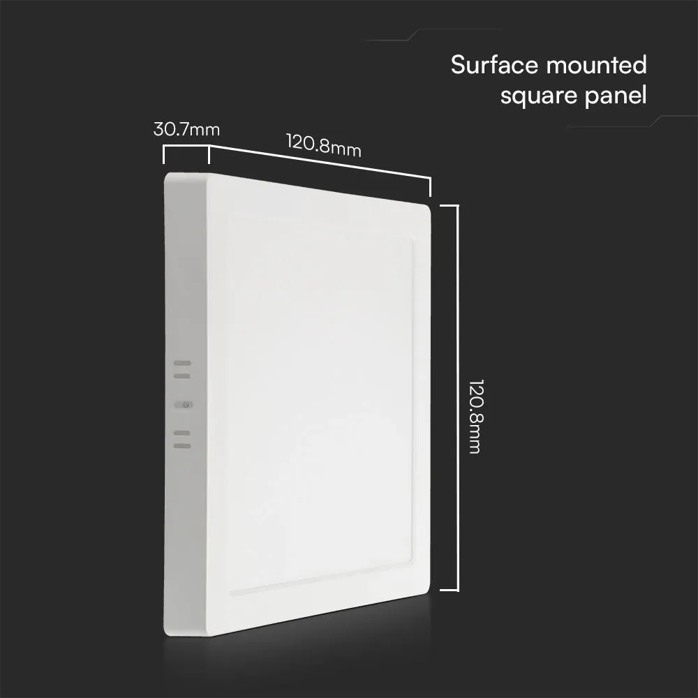 PRO Plafoniera LED Chip Samsung Quadrata 6W 110LM/W Colore Bianco 4000K - immagine 1