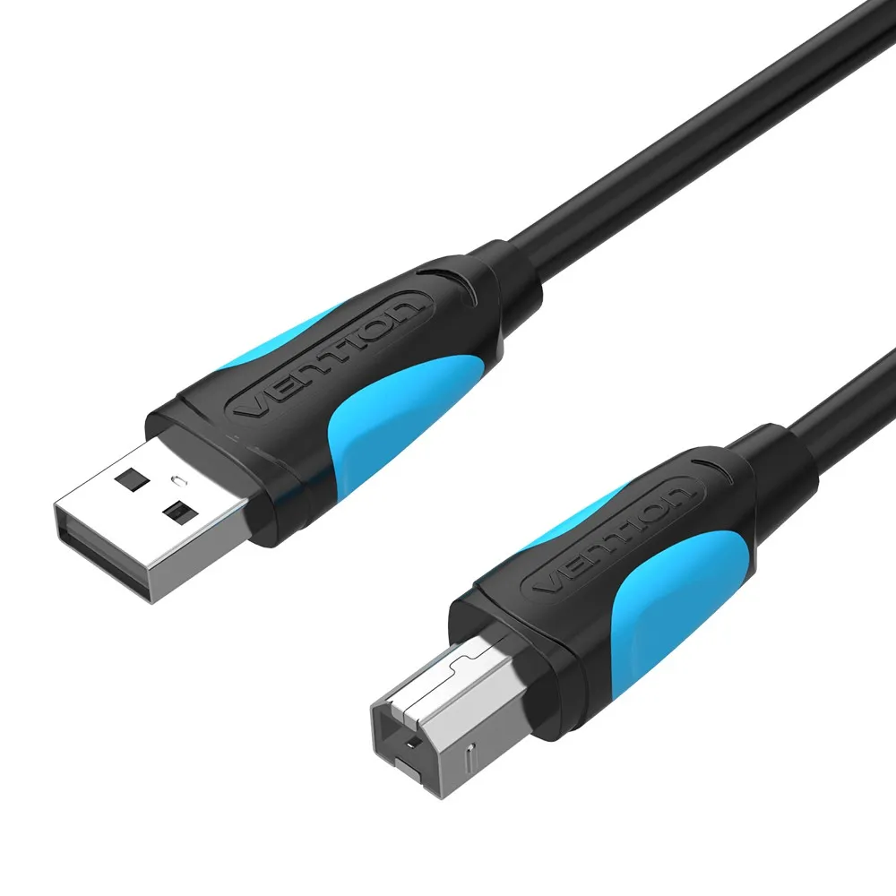 Vention VAS-A16-B200 cavo USB USB 2.0 2 m USB A USB B Nero Bianco - immagine 1