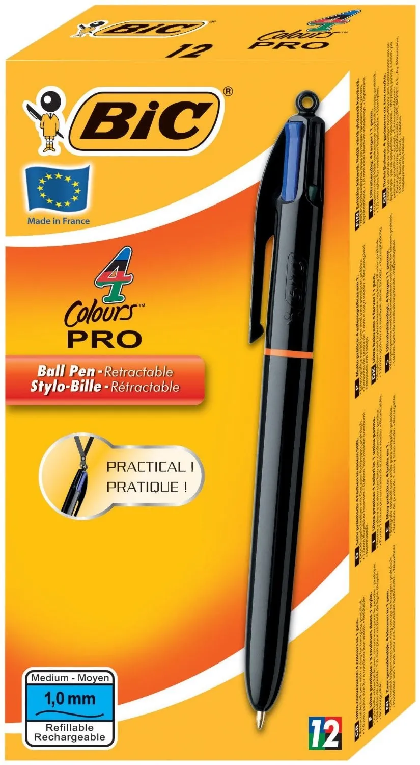 BIC 902129 penna a sfera Nero Blu Verde Rosso Medio 1 pz - immagine 1