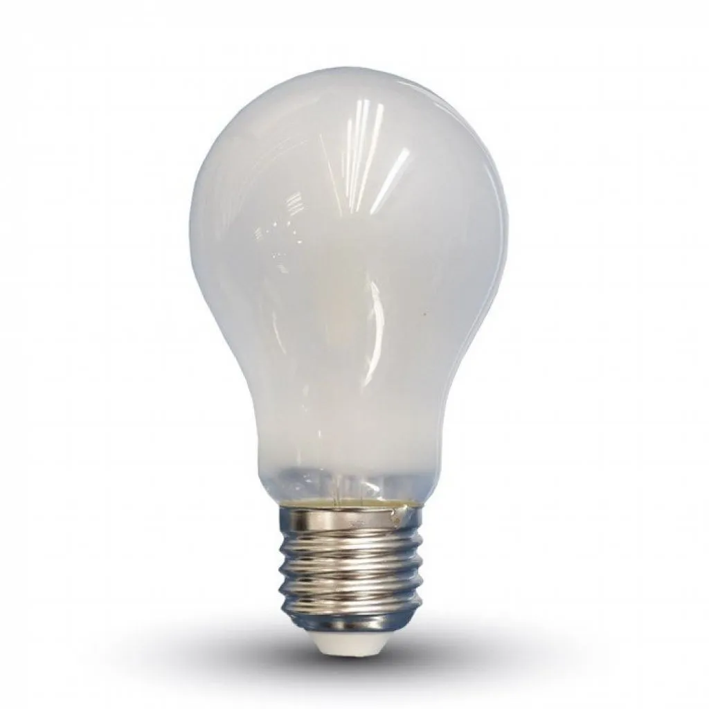 V-TAC Lampadina LED E27 6W 110LM/W A60 Filamento Satinato 2700K - immagine 1