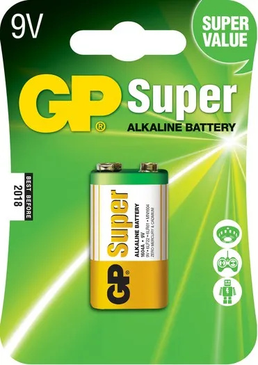 Batteria Super Alcalina GP LR09 9V - immagine 1