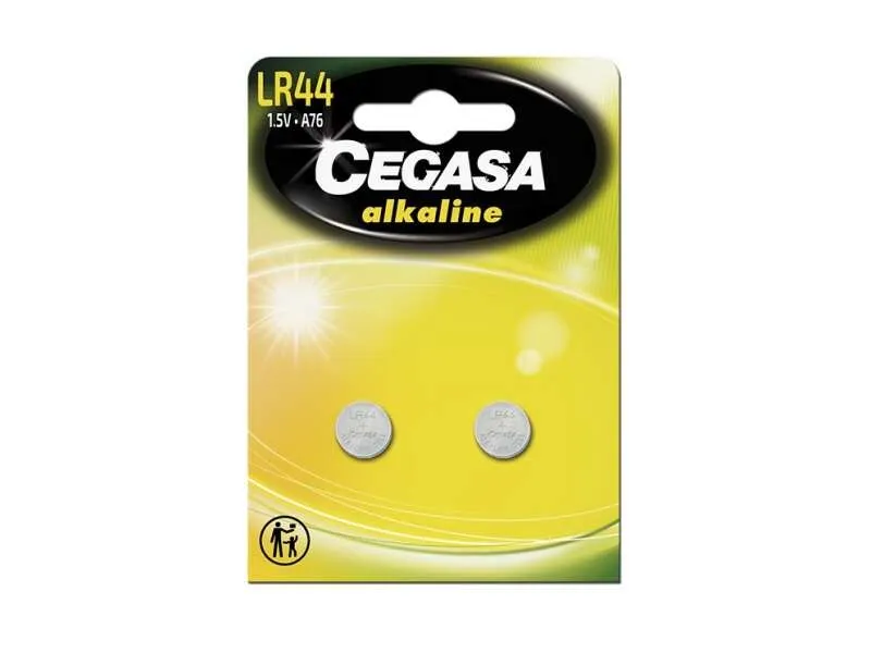 Cegasa LR44 Confezione da 2 batterie LR44 da 15 V - Ideali per telecomandi giocattoli e termometri digitali - immagine 1