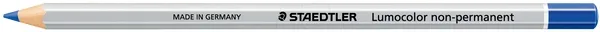 Matita colorata esagonale Staedtler Lumocolor 108 - Speciale per superfici lisce - Marcatura opaca - Blu - immagine 1