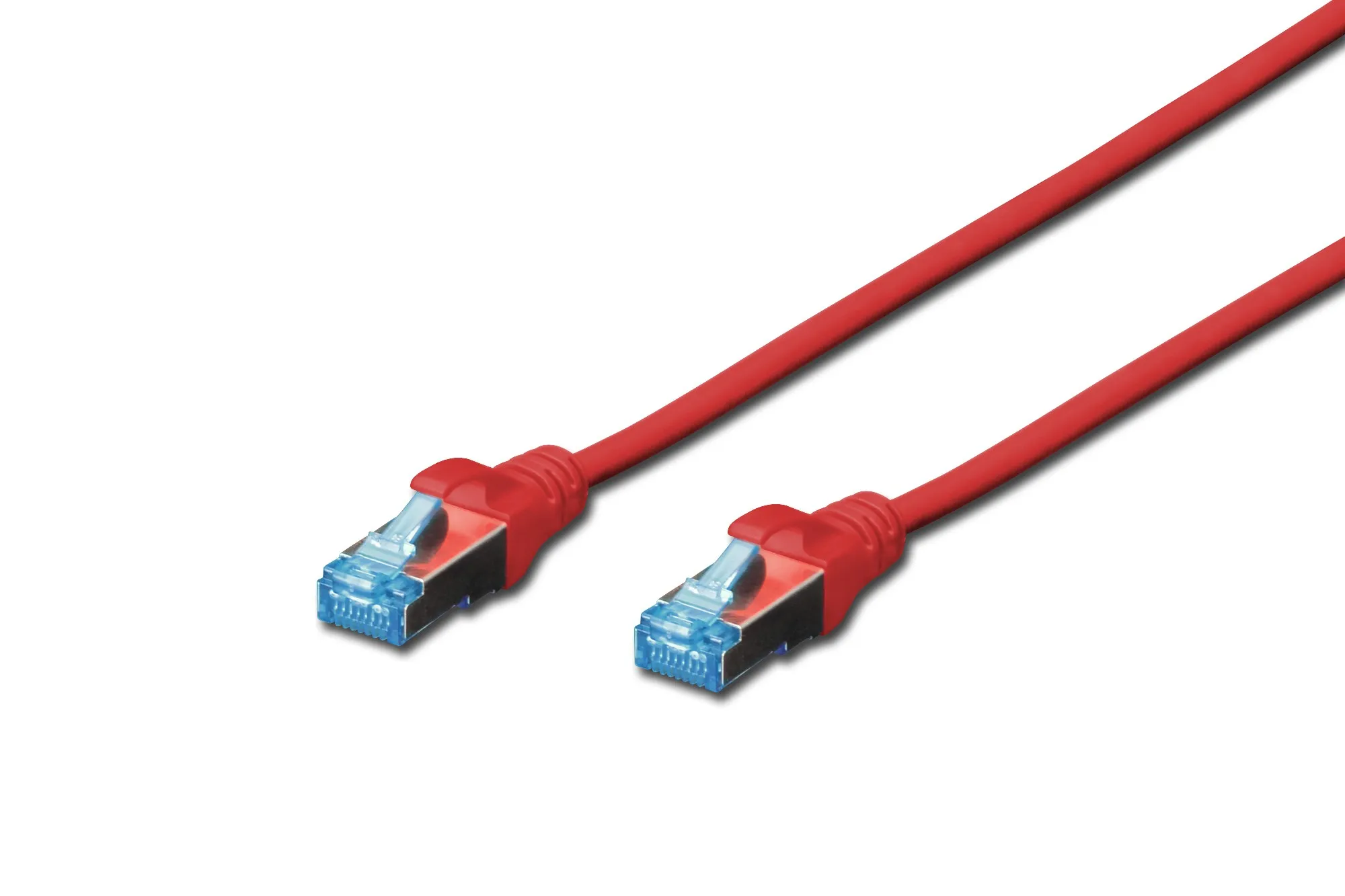 Cavo Rete Cat 5E Schermato Sf/Utp Colore Rosso Mt 2 Digitus - immagine 1